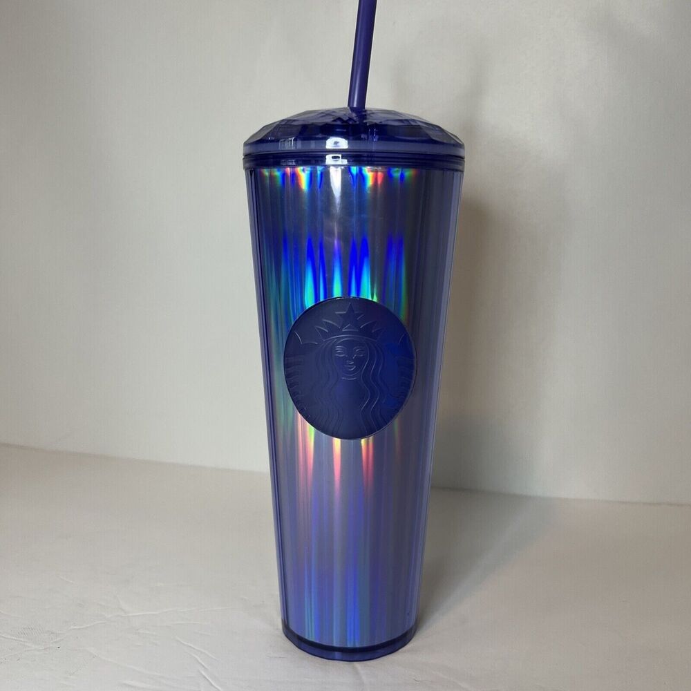 STARBUCKS Purple Kaleidoscope Dome Venti Tumbler 24oz NEW 2022